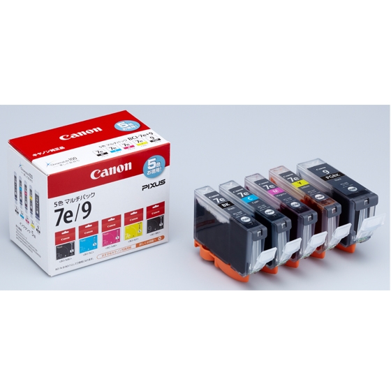 純正】キヤノンプリンター用 インクタンク BCI-7e (BK/C/M/Y)＋インク