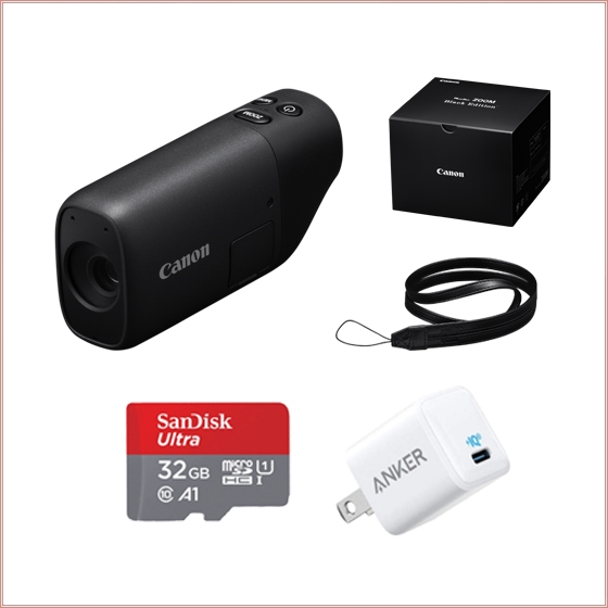 キヤノン PowerShot ZOOM Black Edition+急速充電器+microSDカード