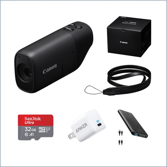 販売終了】PowerShot ZOOM Black Edition+急速充電器+モバイル