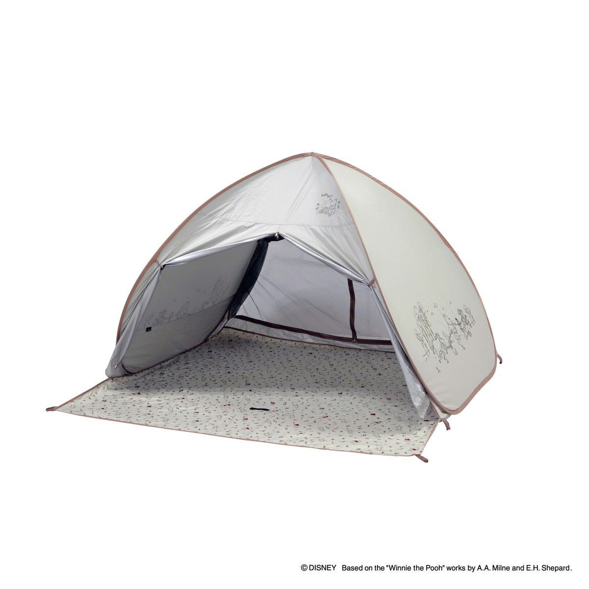ディズニー ポップアップテントフルクローズUV（くまのプーさん