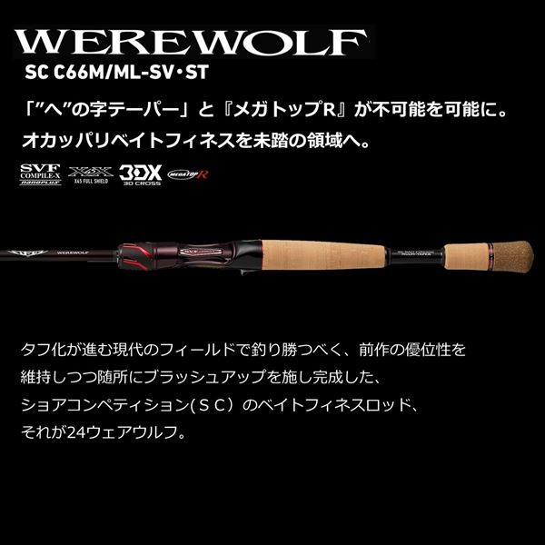 ダイワ バスロッド スティーズ ベイトキャスティングモデル SC C66M/ML