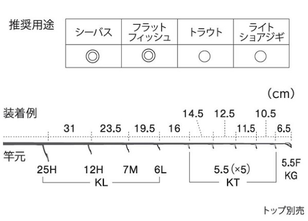 富士工業 ガイド T-KLTG25H9 チタン TORZITE ガイドセット シーバス