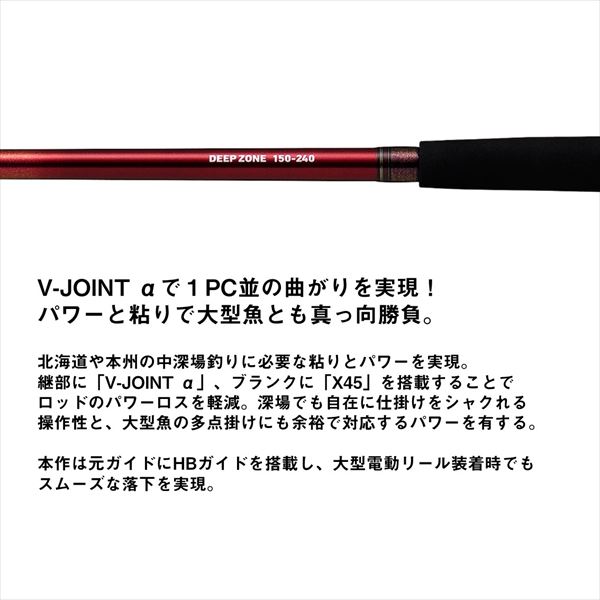 ダイワ 船大物竿 ディープゾーン 200-210・K(2ピース)(200-210・K): 竿