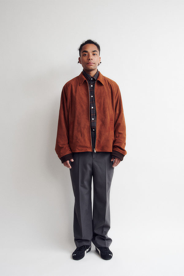 Goat suede zip up blouson – DIGAWEL ONLINE STORE