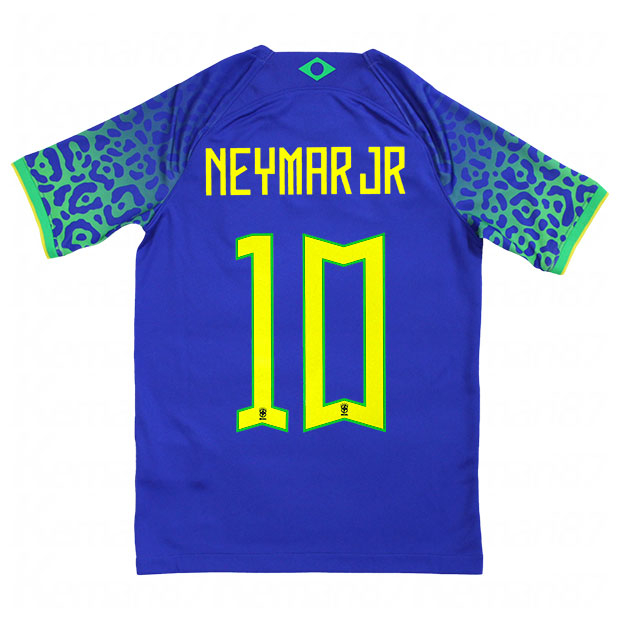 ジュニア ブラジル代表 2022 アウェイ 半袖レプリカユニフォーム 10