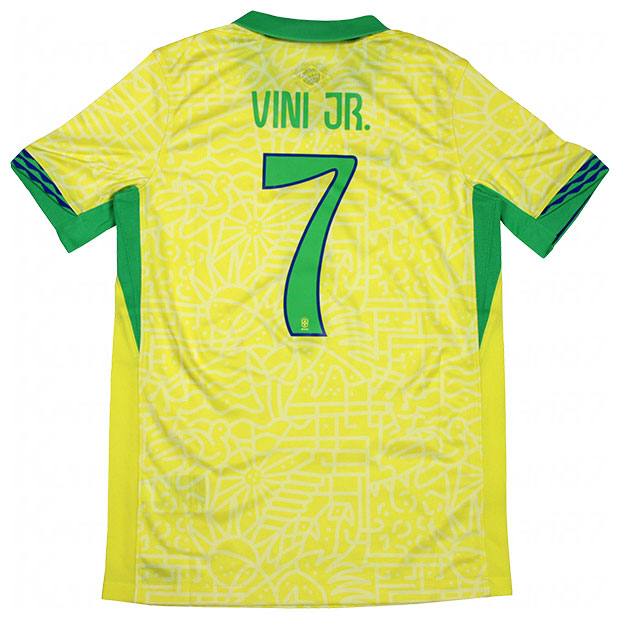 ジュニア ブラジル代表 2024 ホーム 半袖レプリカユニフォーム 7