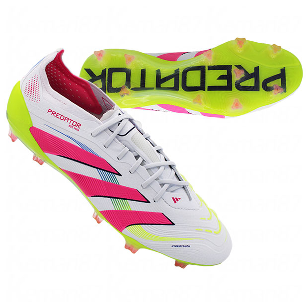 プレデター ELITE FG フットウェアホワイト×ルシッドピンク | ゲキサカ