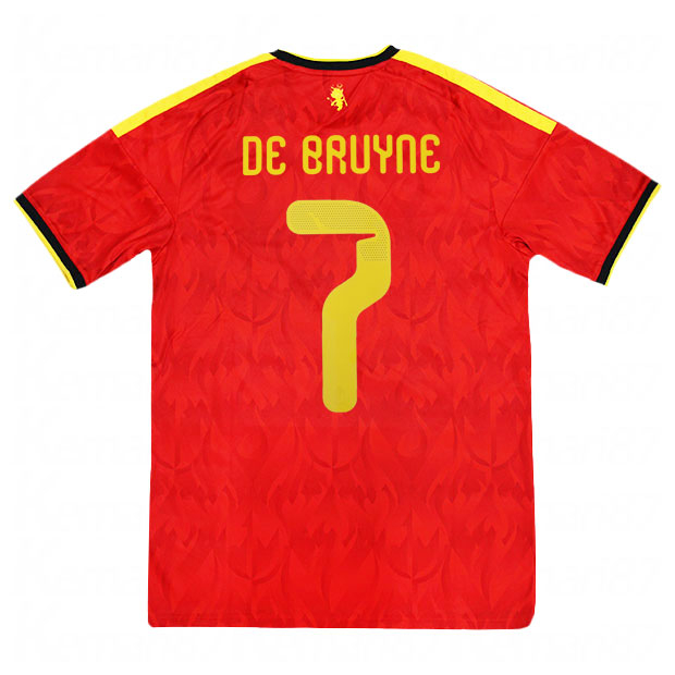 ベルギー代表 2026 ホーム 半袖レプリカユニフォーム 7.ケヴィン・デ