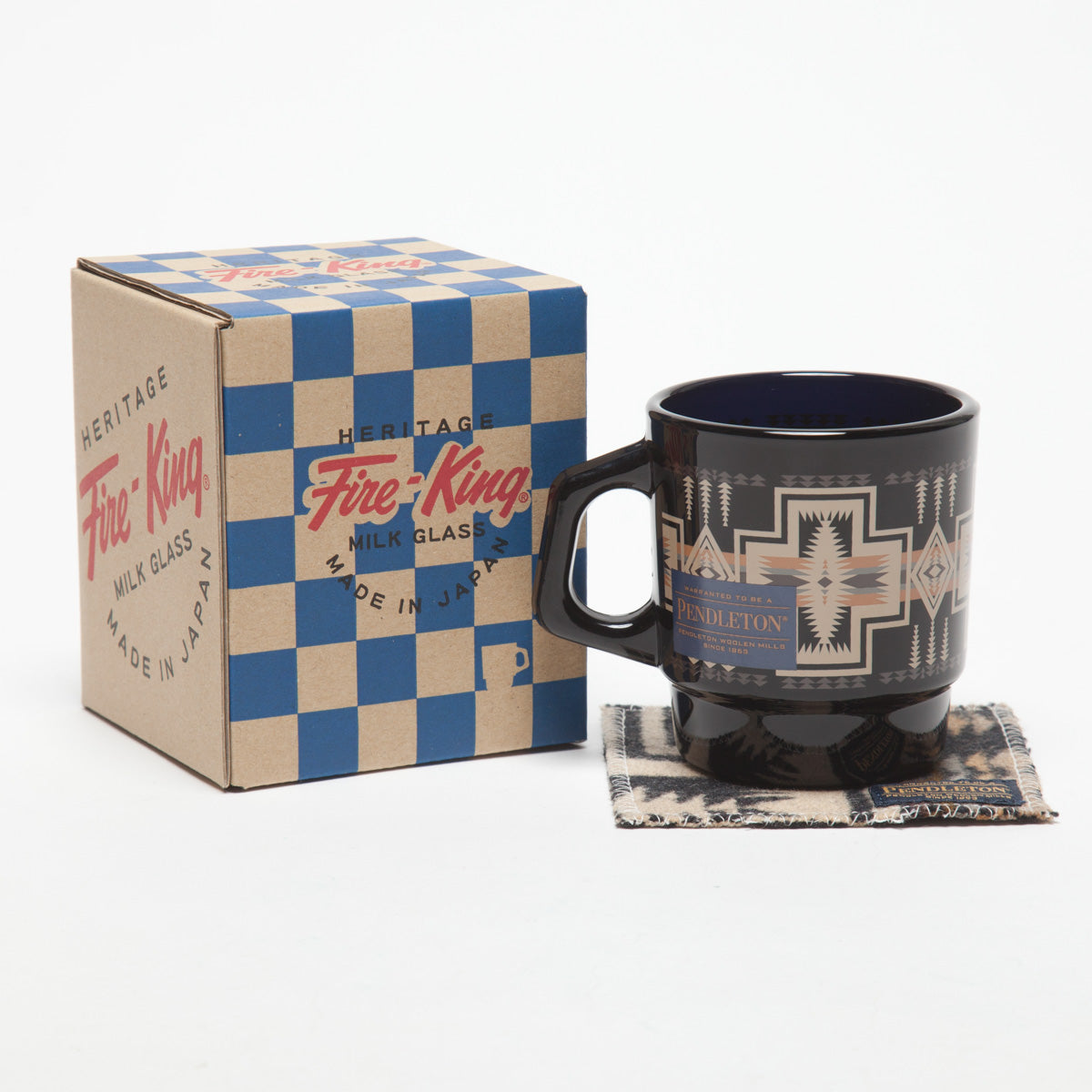 Fire-King スタッキングマグ PENDLETON [ハーディング] ブラック