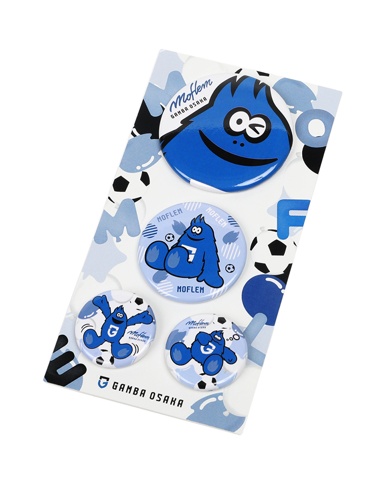 モフレム）缶バッジ4個セット 商品詳細 | ガンバ大阪オンラインショップ