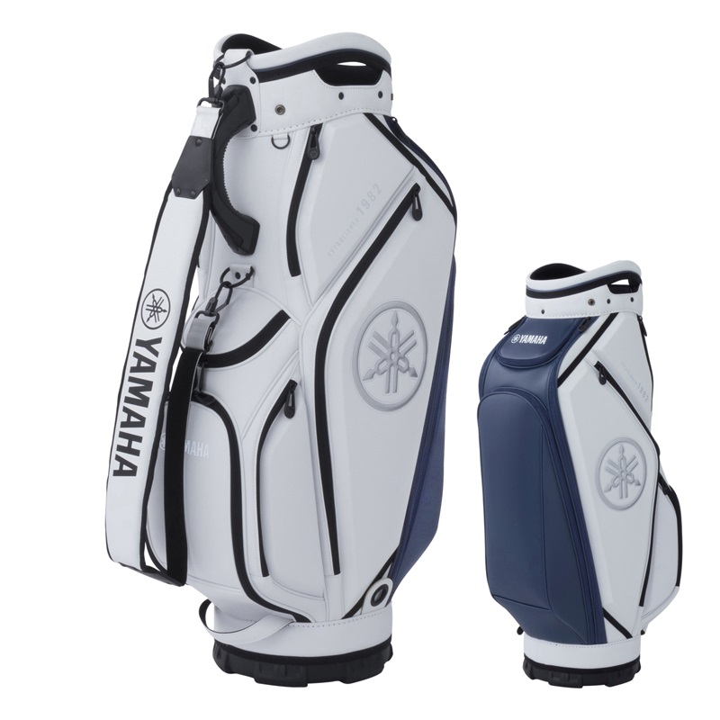 ミドルサイズキャディバッグ ホワイト×ネイビー | ヤマハ ゴルフ