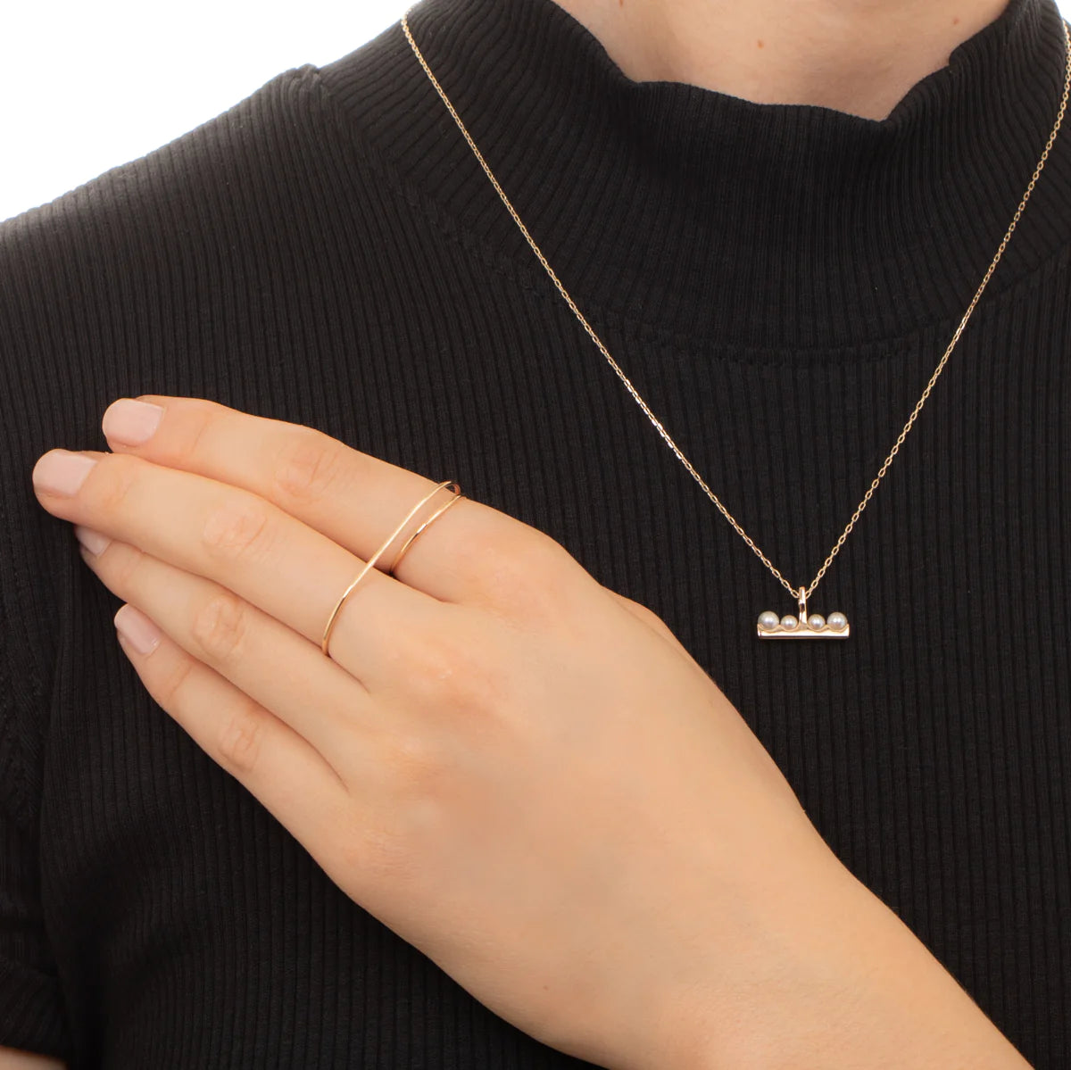 K18 ALL ABOUT BASICS ダブル フィンガー リング