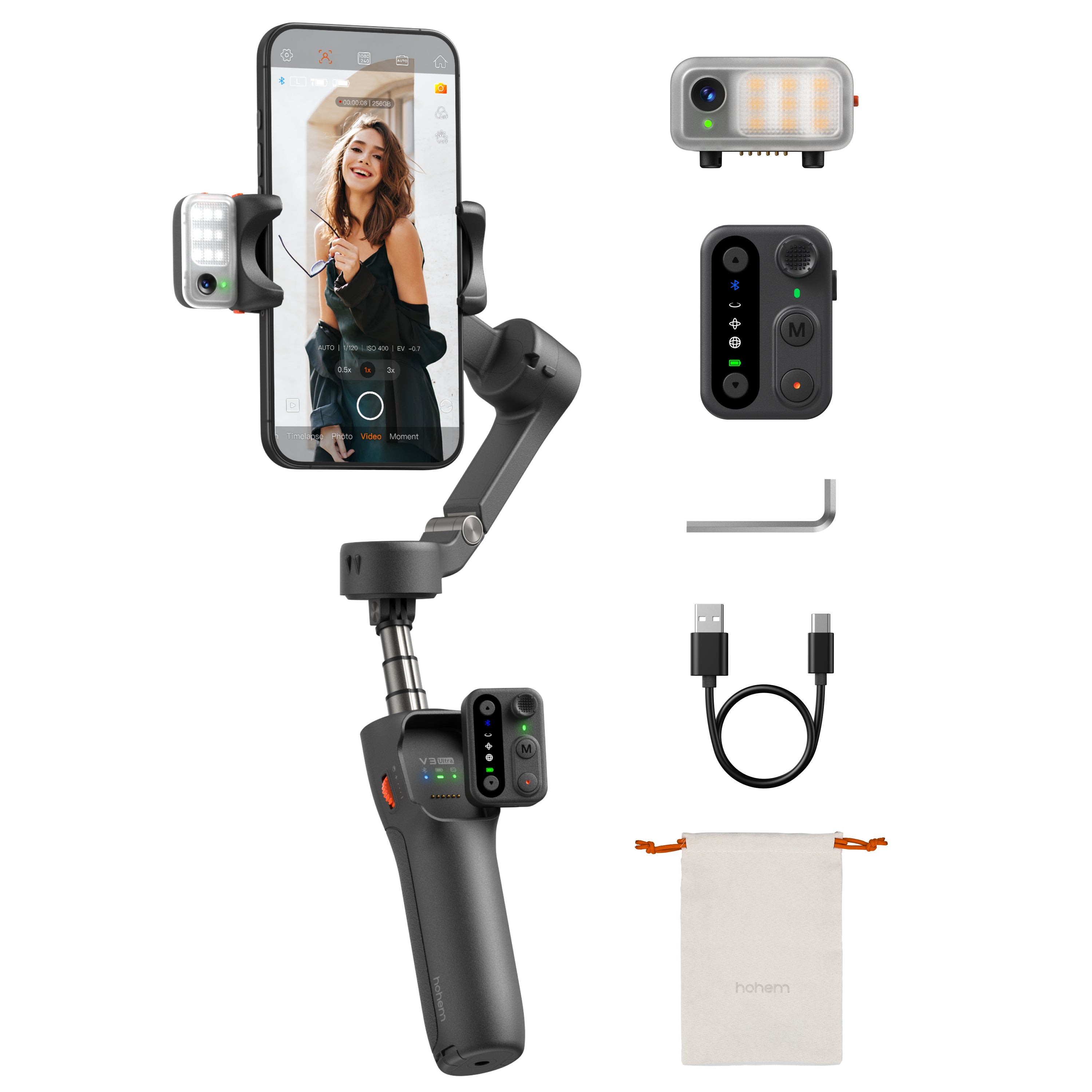 Hohem iSteady V3 Foldable Gimbal Phone Stabilizer