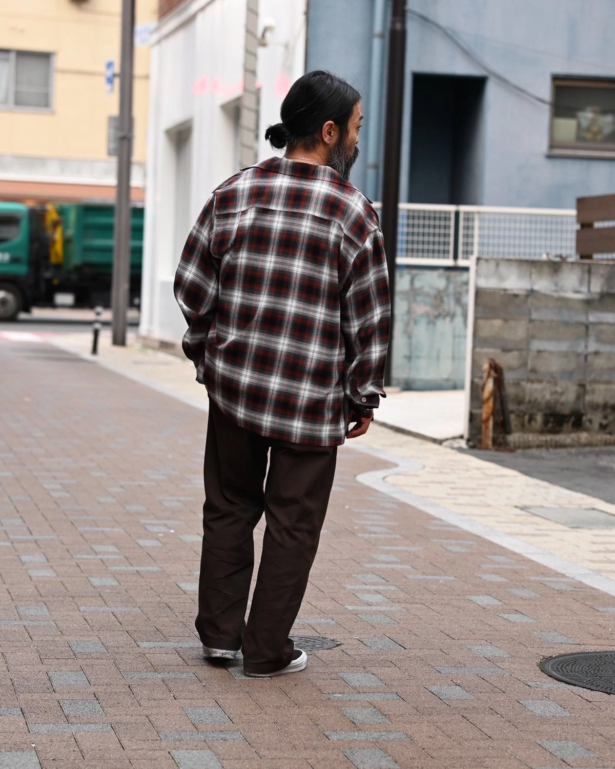 WACKO MARIA(ワコマリア) / OMBRE CHECK OPEN COLLAR SHIRT L/S -TYPE