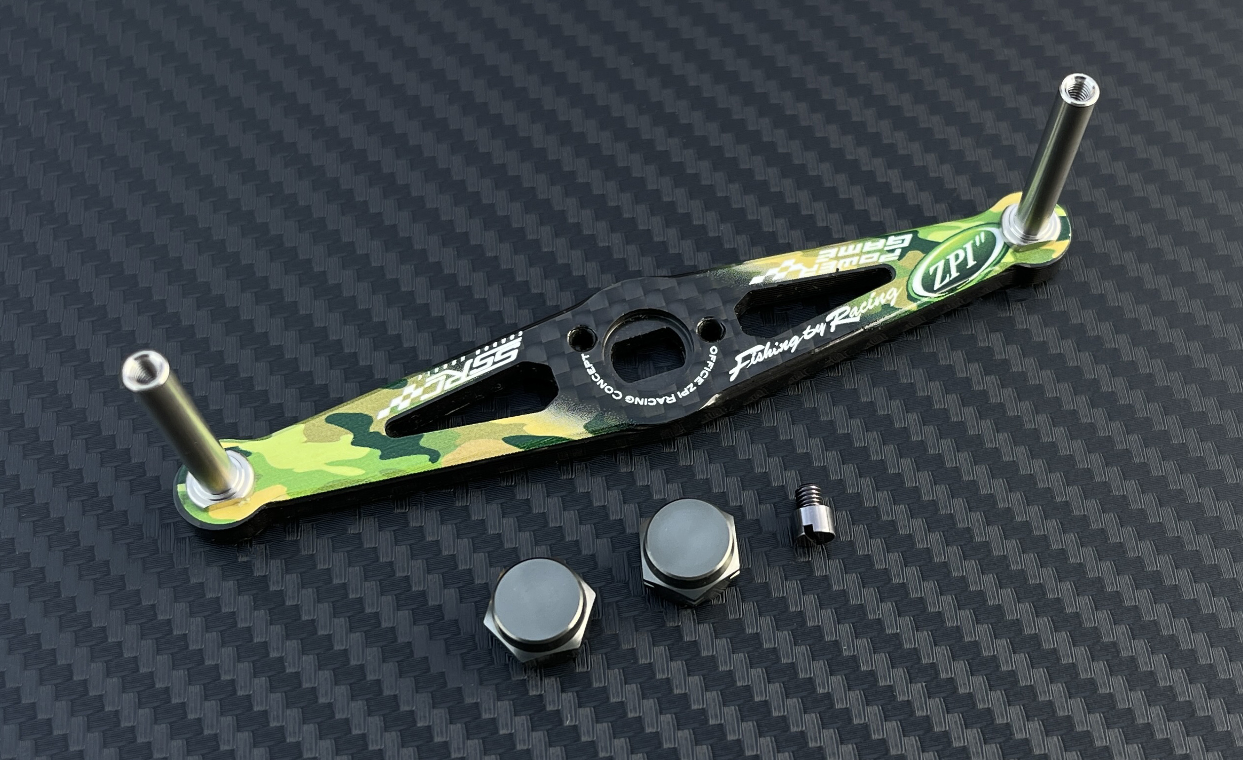 ZPI SSRC Straight Carbon Fiber Graphic Handles - JDM Fishing