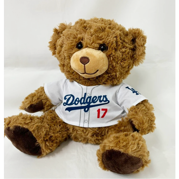 ドジャース 大谷翔平 ふわふわベアぬいぐるみ（ホームユニフォーム