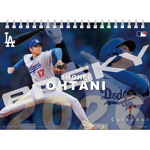 大谷翔平 2026年卓上カレンダー(青/白): 野球｜【公式】J SPORTS