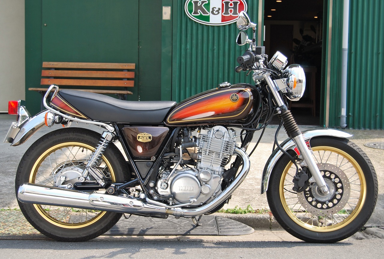 純正カウル対応 ダブルシート A ステッチ SR400｜K＆H