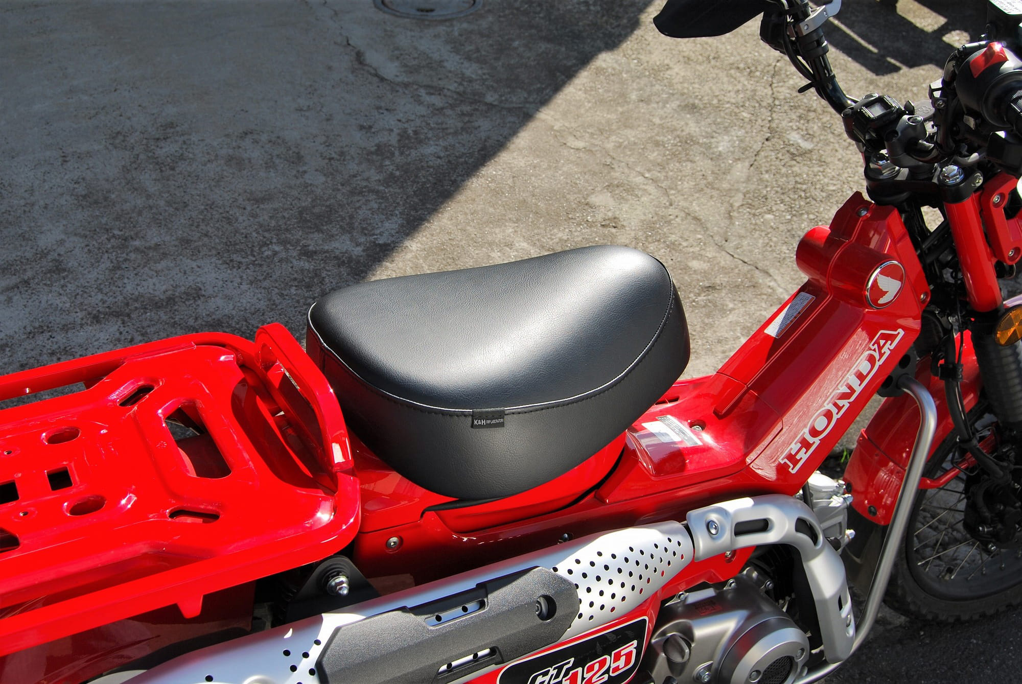 CT125 ハンターカブ そら豆（ハイ）シート A ステッチ｜K＆H