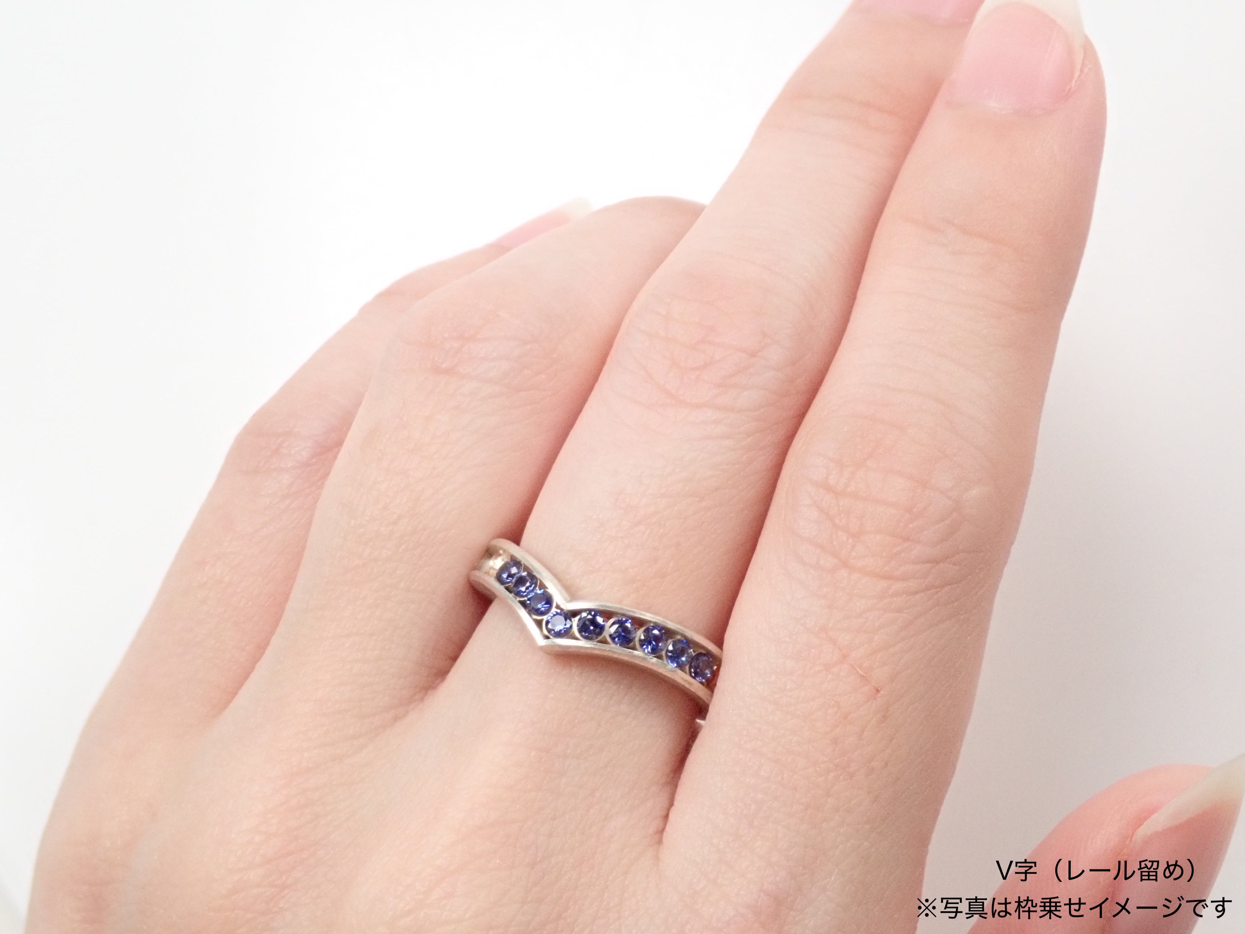 トップクオリティ》 ベニトアイト13石・ハーフエタニティリングセット