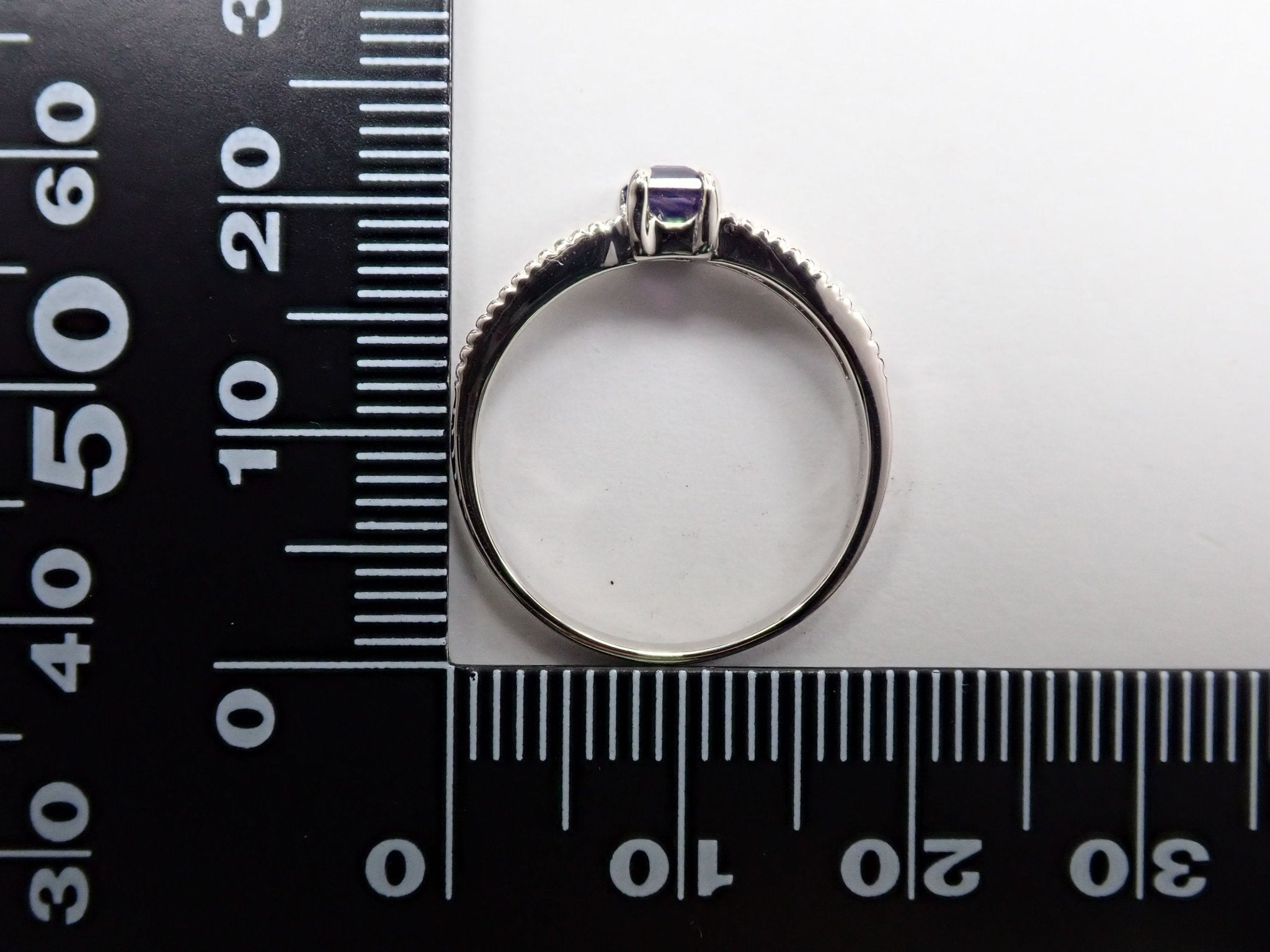 Pt900バイカラーサファイア0.634ct リング