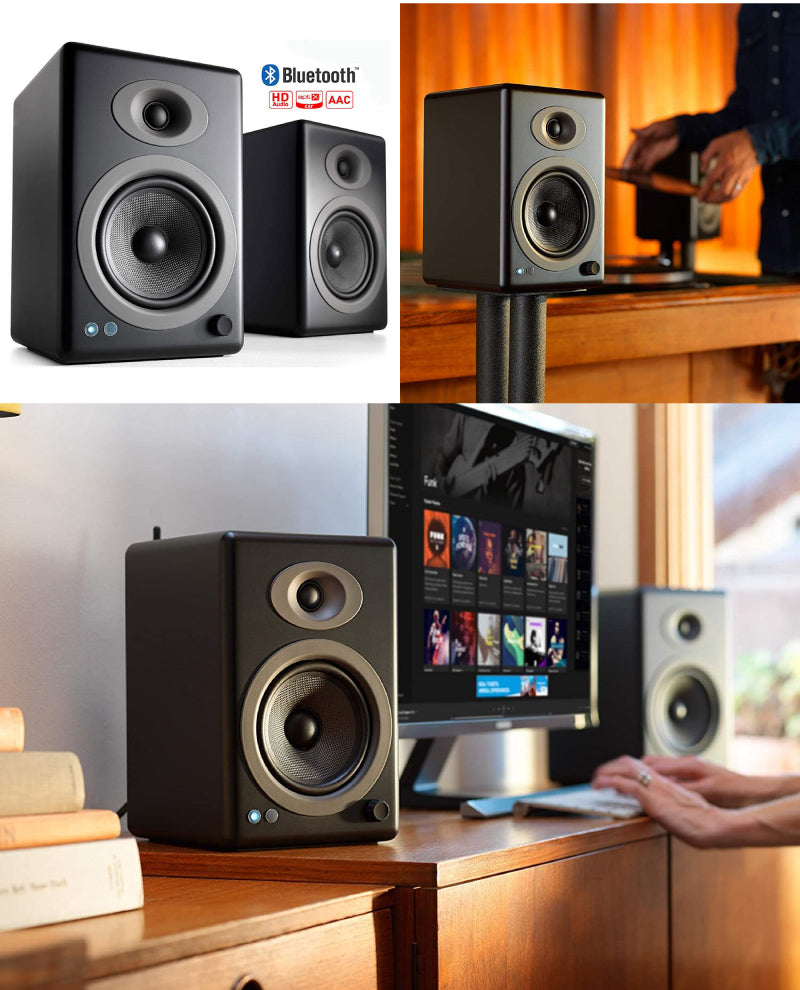 Audioengine A5+ Bluetooth パワードスピーカー バンブー Amazon.com