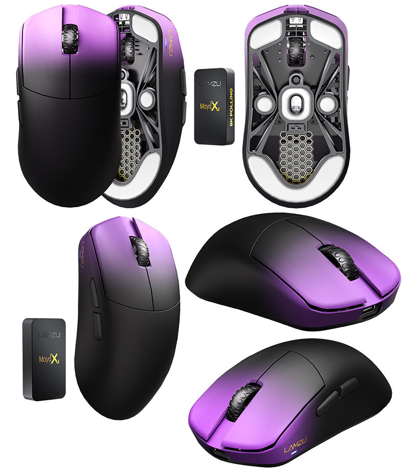 LAMZU Maya X 8Kレシーバー付属 超軽量 約47g ワイヤレスゲーミング
