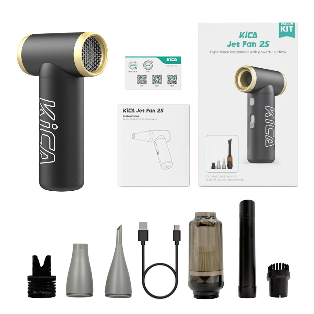 FeiyuTech KiCA Jet Fan 2S バキュームキット ブラック 掃除機 小型
