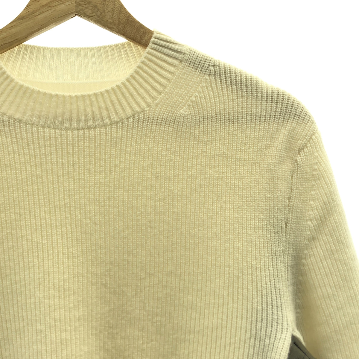 美品】 sacai / サカイ | chalk stripe knit pullover / 異素材