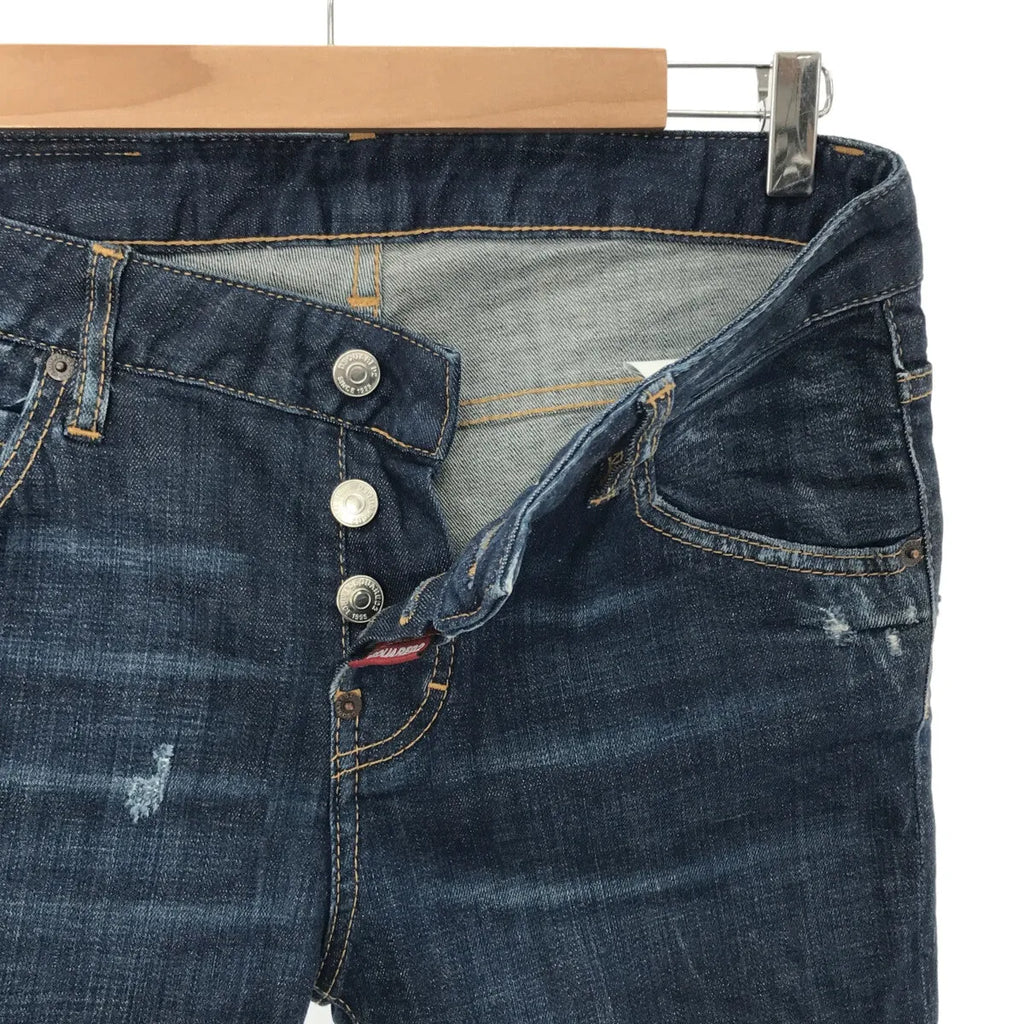 DSQUARED2 / ディースクエアード | ダメージ加工 テーパードデニム