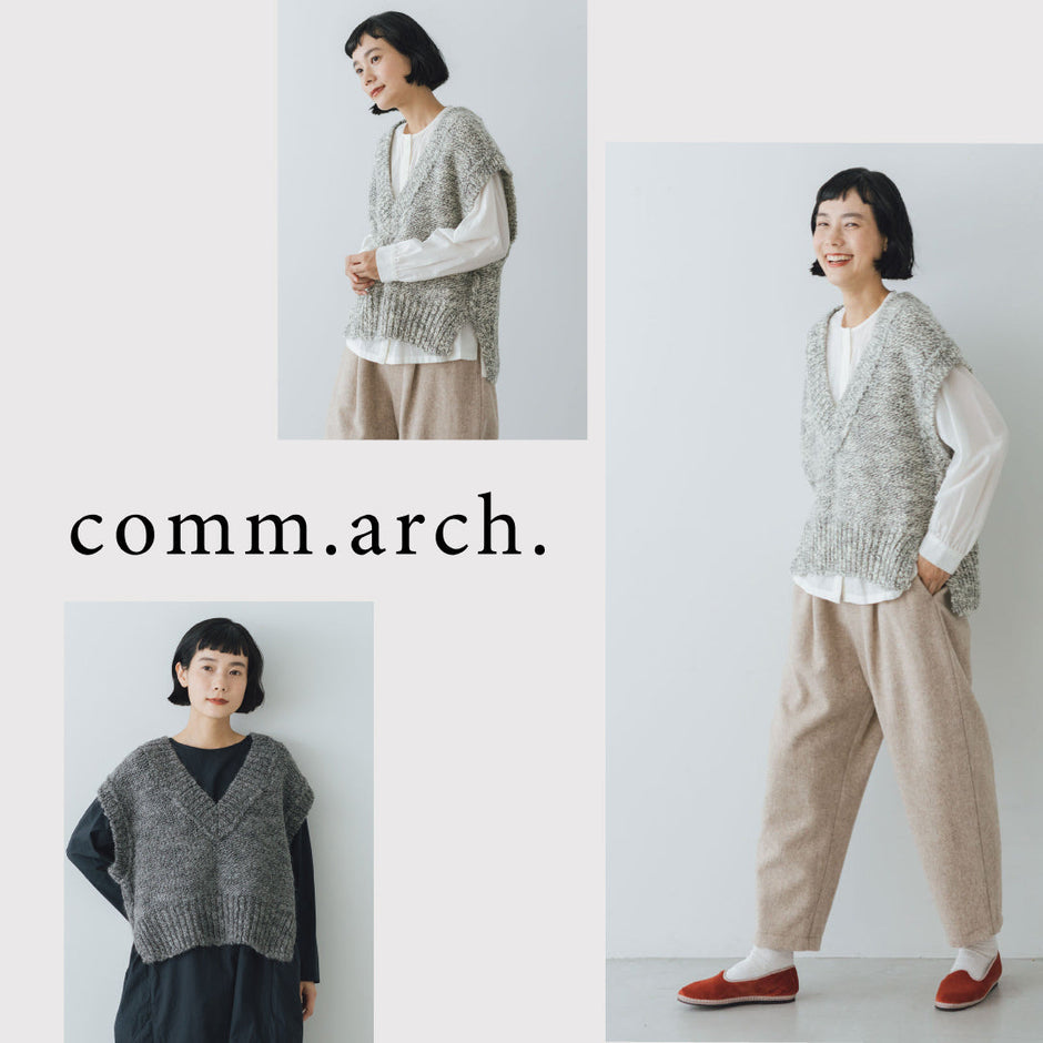 comm. arch.（コム・アーチ）｜上質な糸から生まれるニットウェア