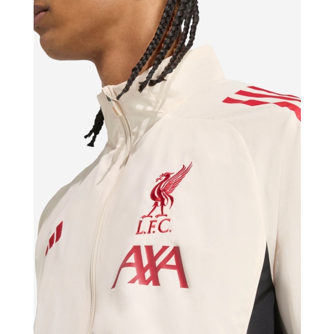 LFC adidas Mens 25/26 Domestic Training Jacket White