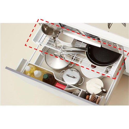 LIXIL・サンウエーブ アシストポケット用シェルフ（コンロ下用）[#NAP
