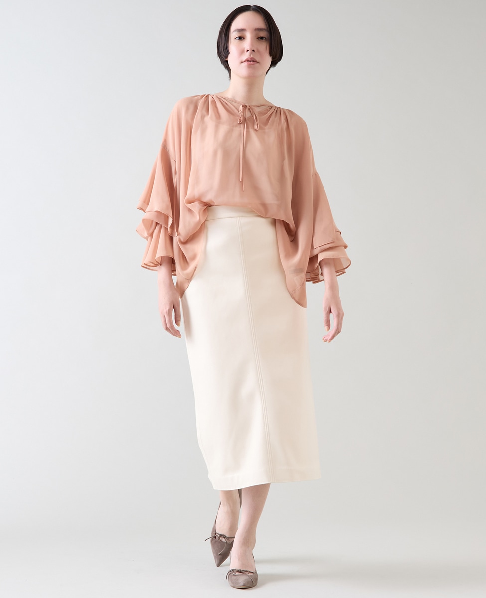 シフォンギャザーブラウス｜martinique（マルティニーク）｜商品詳細