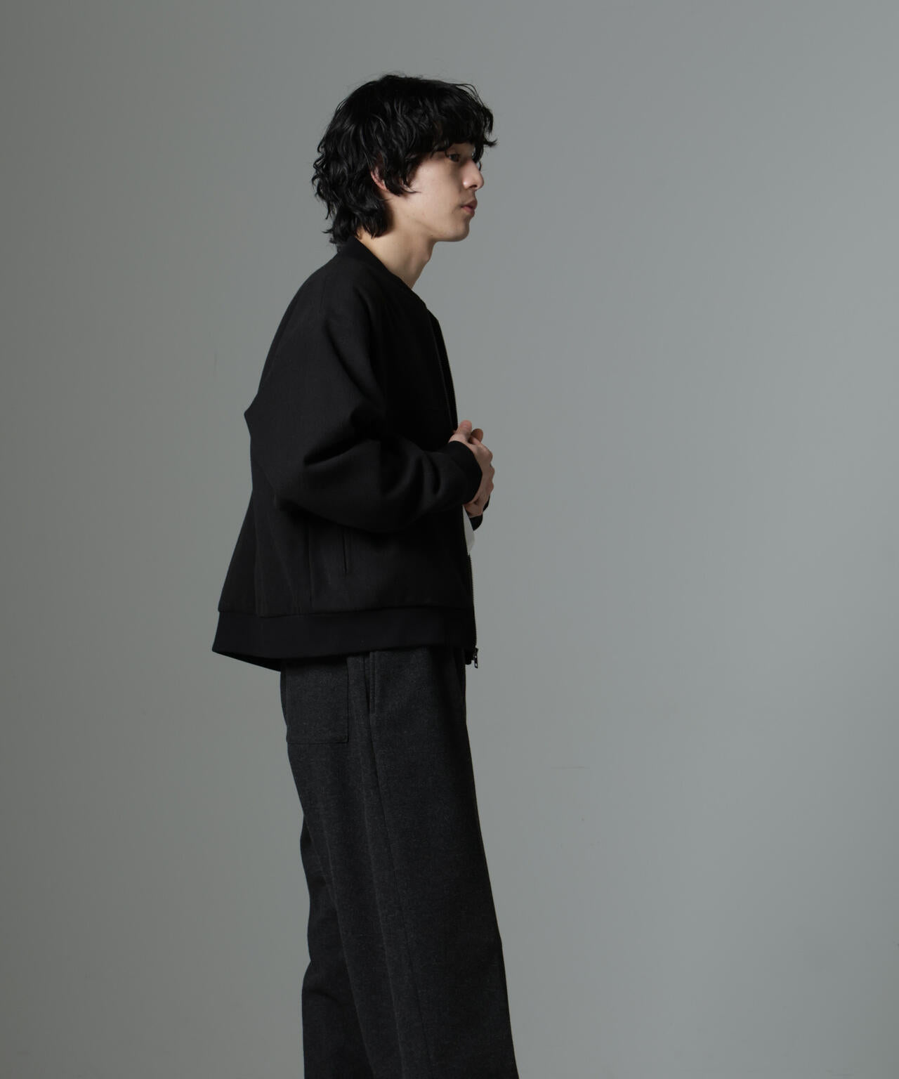 NJ/CLUB」 メルトン カルゼ ブルゾン