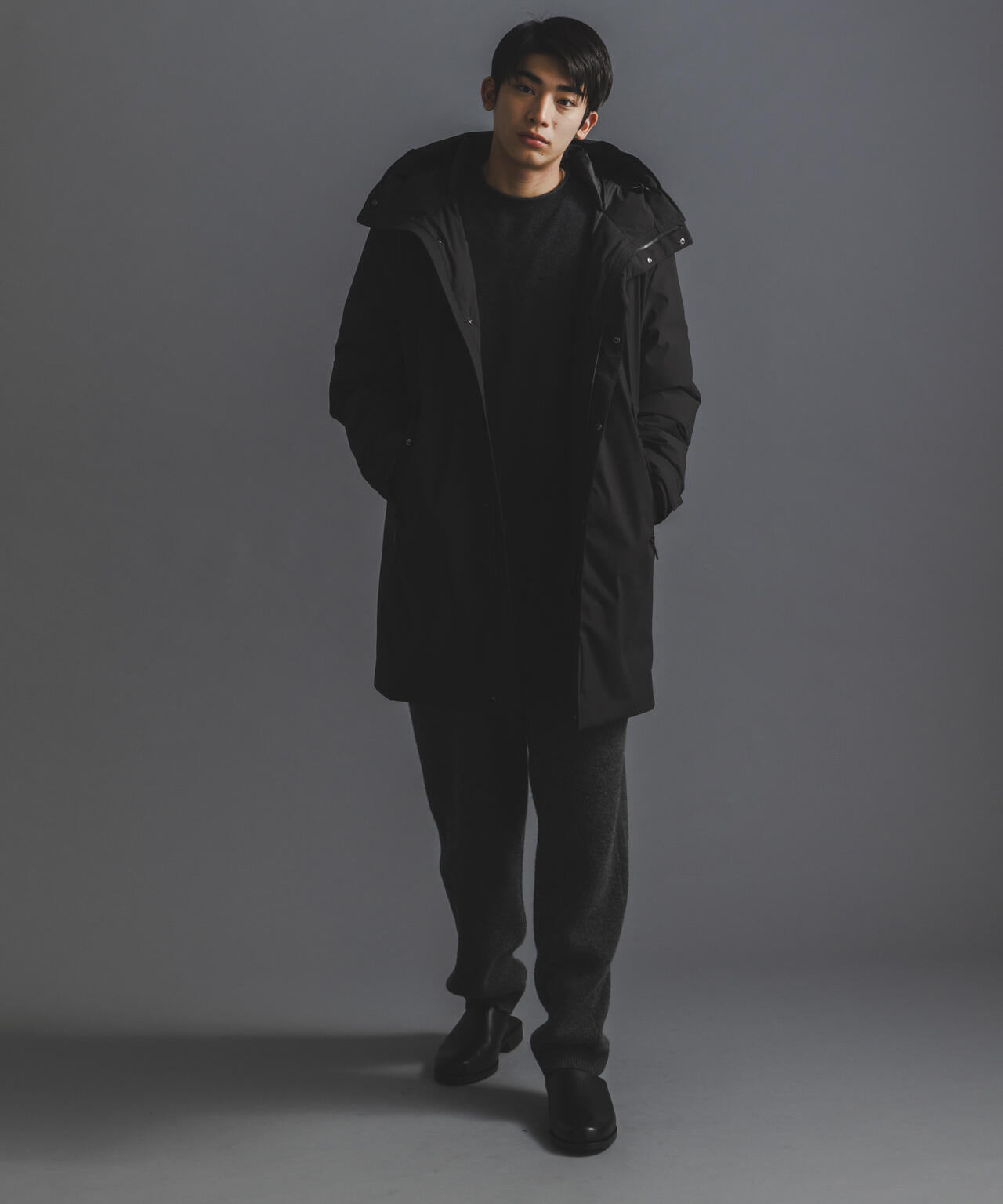 西川ダウン(R)」ロング フード ダウン