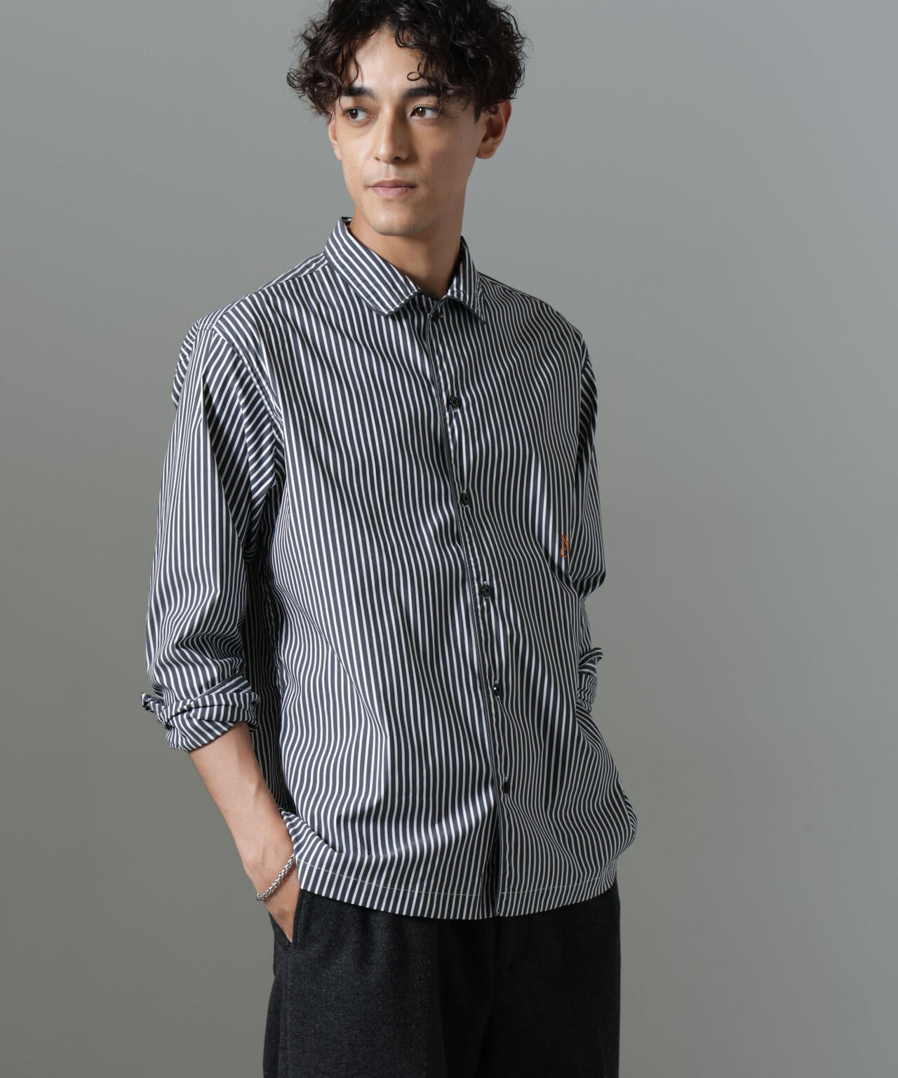 NJ/CLUB(エヌジェークラブ)｣HOMESTOCK ストライプ シャツ