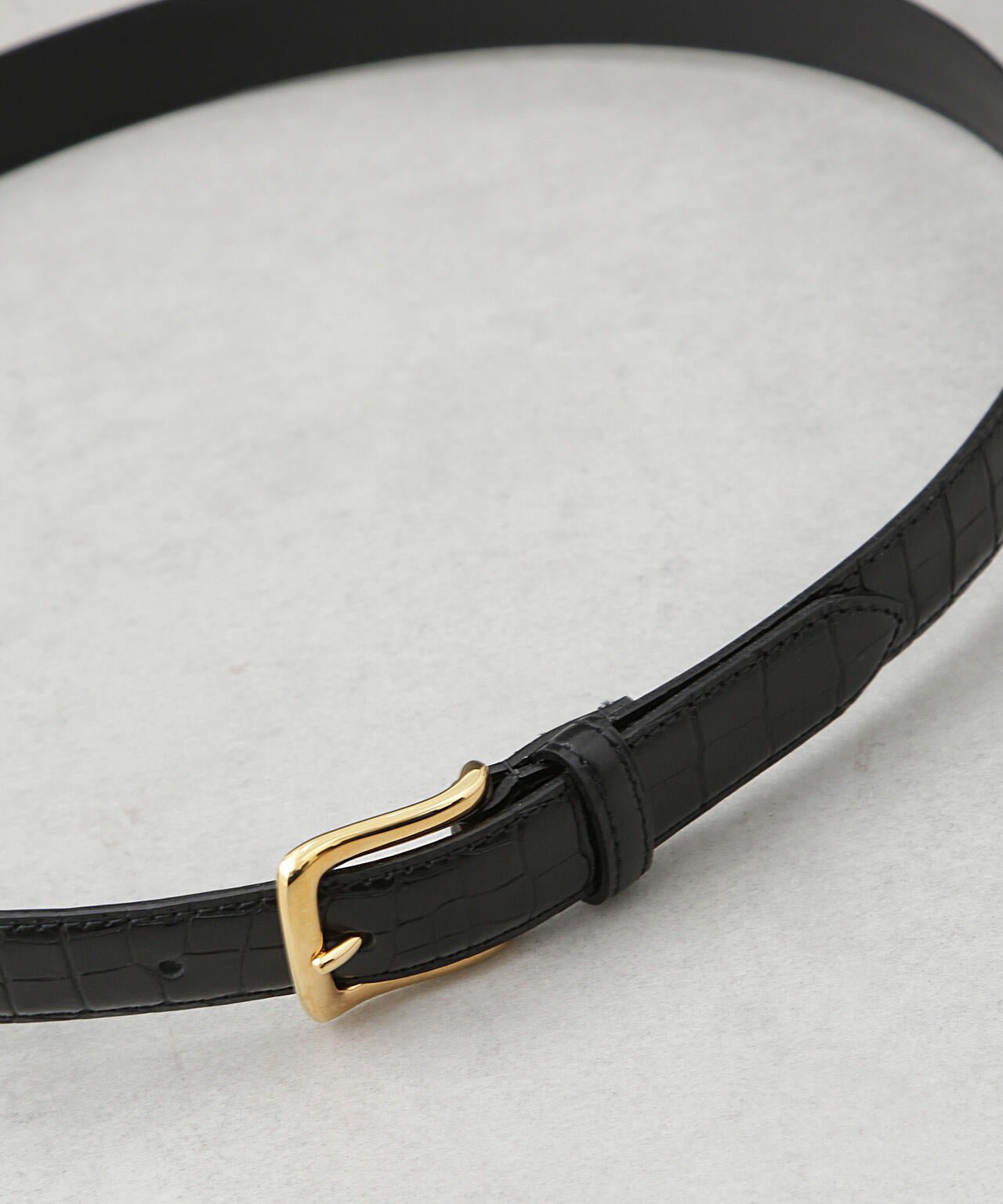 日本製 クロコ型押しベルト