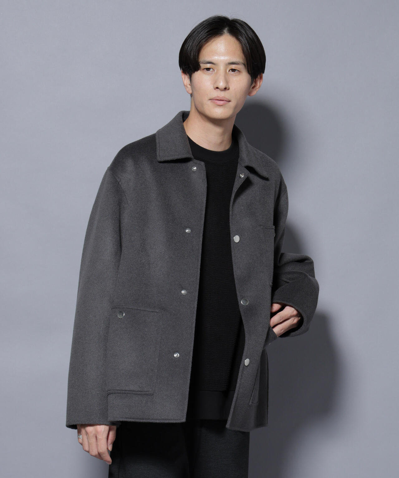 ウールリバーカバーオール