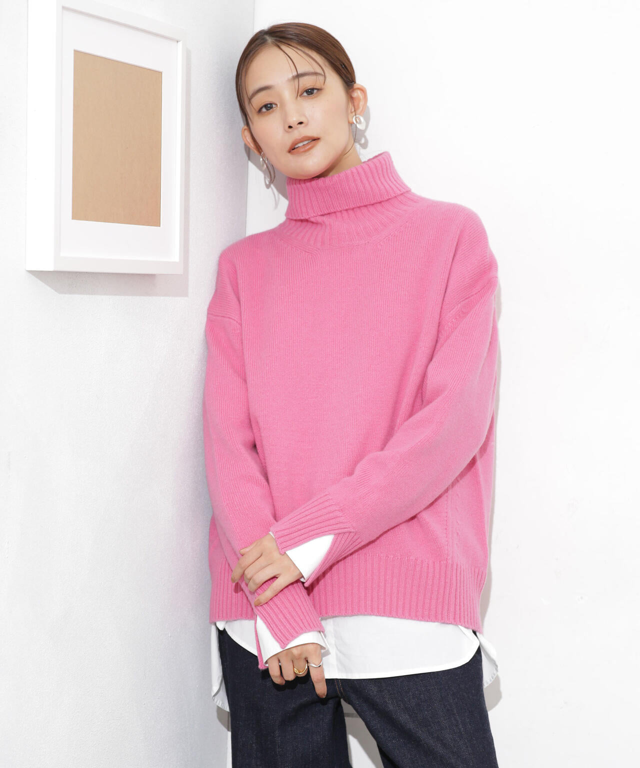 MUSIC ウールカシミヤタートルネックニット(セットアップ可)