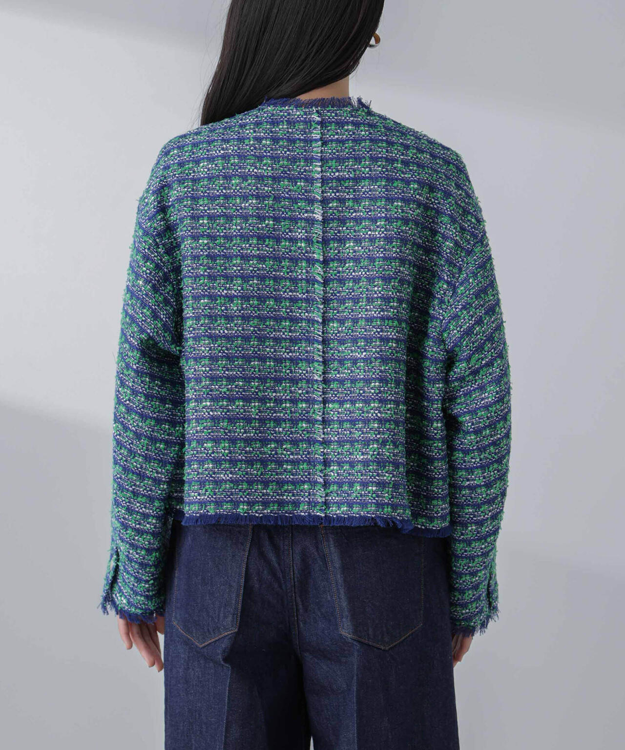 ツイード ショート ジャケット