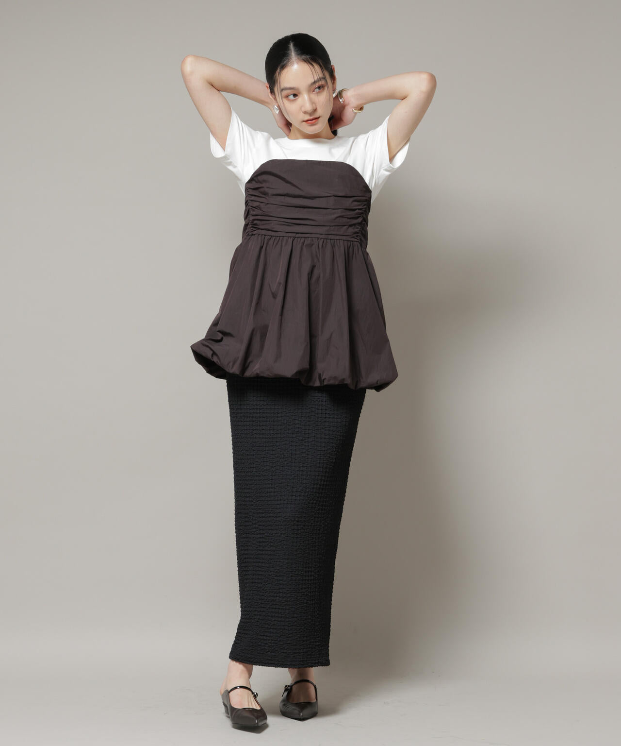 バルーン ビスチェ ドッキング トップス