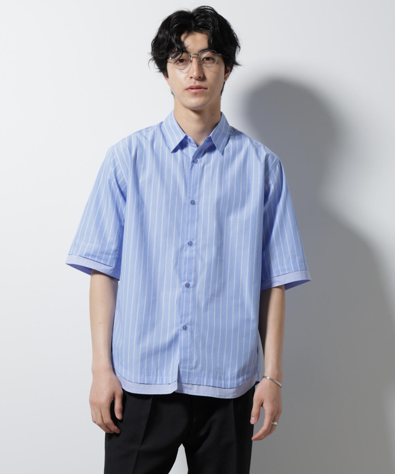 WEB限定 / クレイジー ストライプシャツ 半袖 2