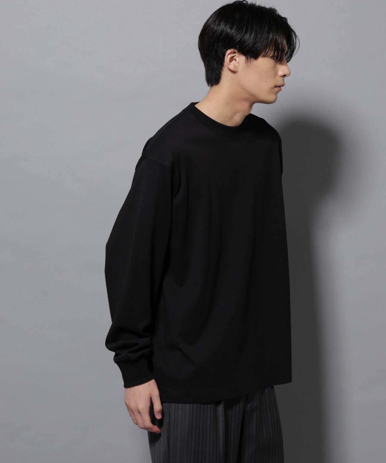 ビックシルエット ワンポイント Tシャツ 長袖