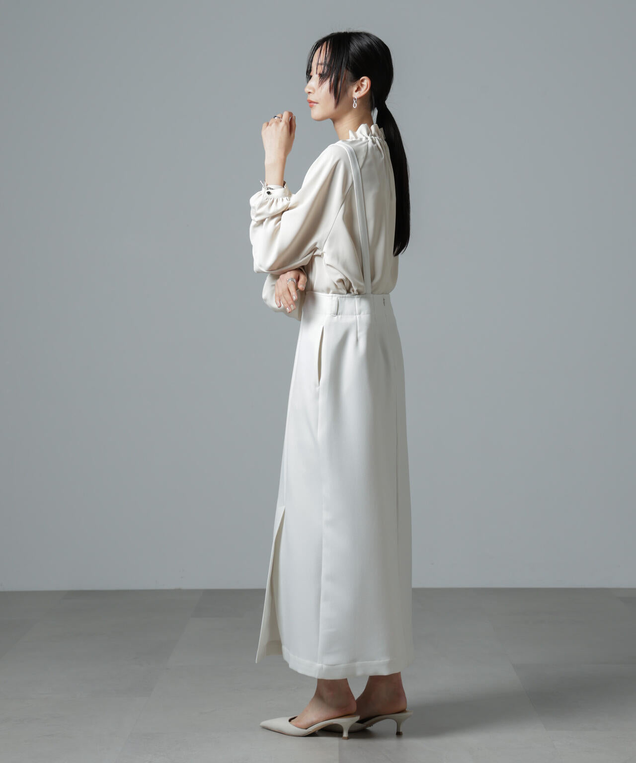 取り外し サスペンダー 2way スカート