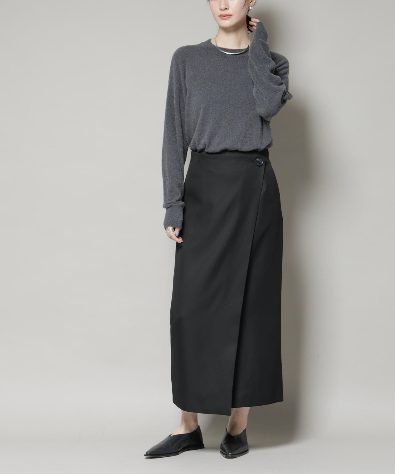 撥水 加工 】 ラップ 風 スカート