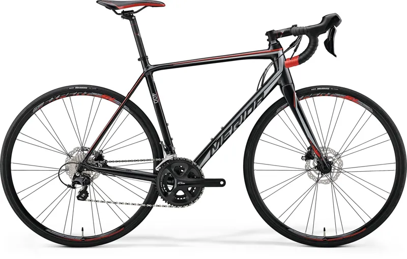 Merida Scultura Disc 400 Silk Black / Red 2018 Road Bike