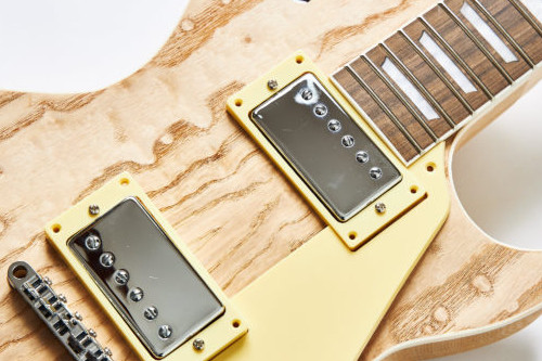 売切中】【アッシュ×LP】レスポールタイプ セットネックギター組み立て