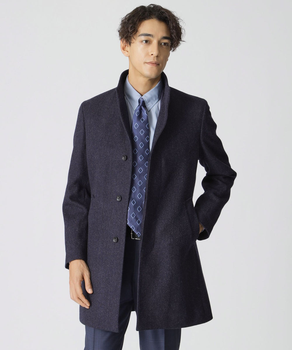 Nikkei magazine掲載】カシミヤ混スタンドカラーコート(コート)｜Paul