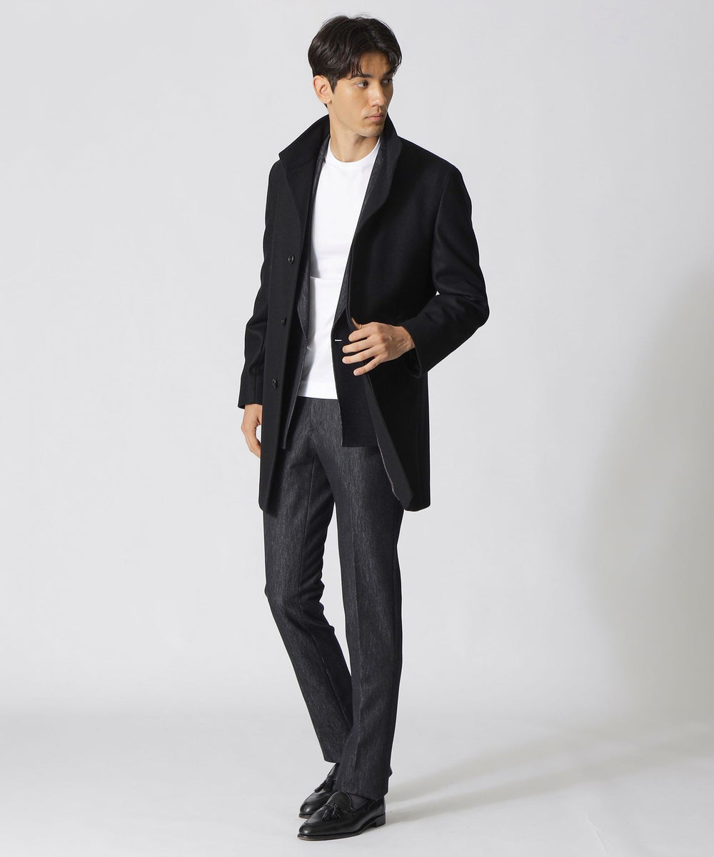 HOUSTON】カシミヤ混スタンドカラーコート(コート)｜Paul Stuart